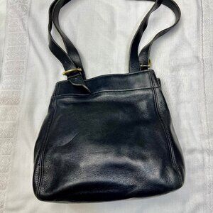 1990's Vintage Coach Handbag - Black - EuC